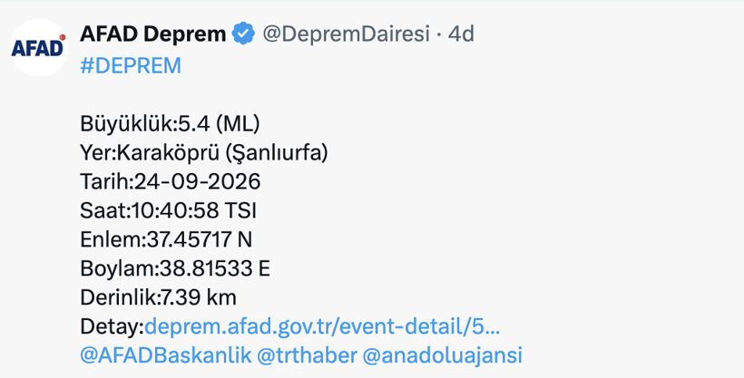 Şanlıurfa'da korkutan deprem! AFAD son depremi duyurdu, 9 ilde hissedildi - Resim: 2