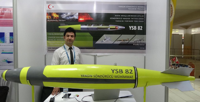 Mühendis adayı genç yangın söndürme bombası icat etti - Resim: 1