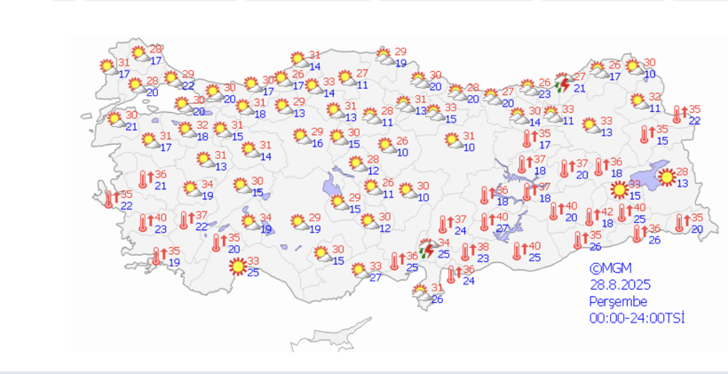 Sıcaklıklar mevsim normallerine dönüyor! Denizli, Isparta, Artvin, Rize ve Hatay'a sağanak uyarısı... - Resim: 4