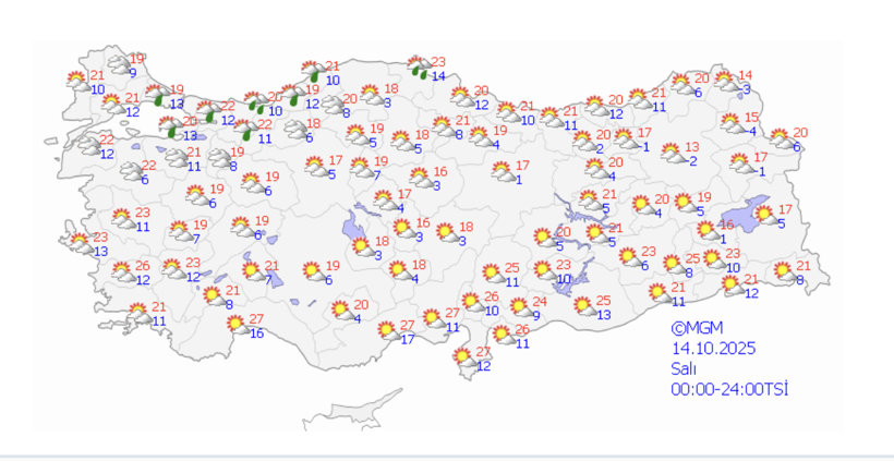 Kuzey kesimlerde yağış bekleniyor! Yurt genelinde hava nasıl olacak? - Resim: 1