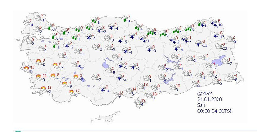Meteoroloji yeni hafta öncesi soğuk hava alarmı! İşte il il hava durumu - Resim: 3