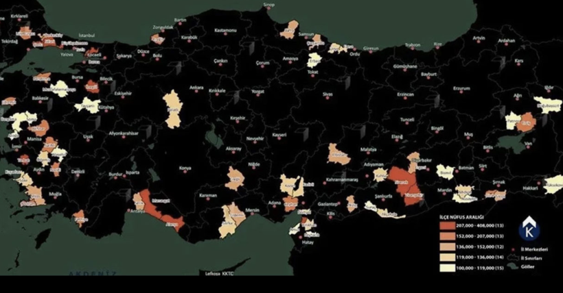 Türkiye haritasını değiştirecek güncelleme! İl olması beklenen ilçeler listesi güncellendi... - Resim: 2