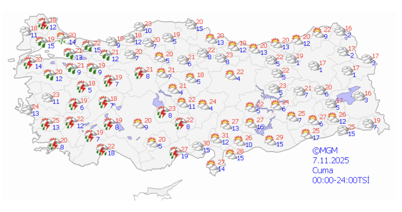 Bölge bölge yağış uyarısı yapıldı! İstanbullular dikkat kar kapıda... - Resim: 1