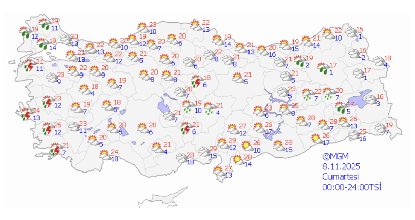 Bölge bölge yağış uyarısı yapıldı! İstanbullular dikkat kar kapıda... - Resim: 2