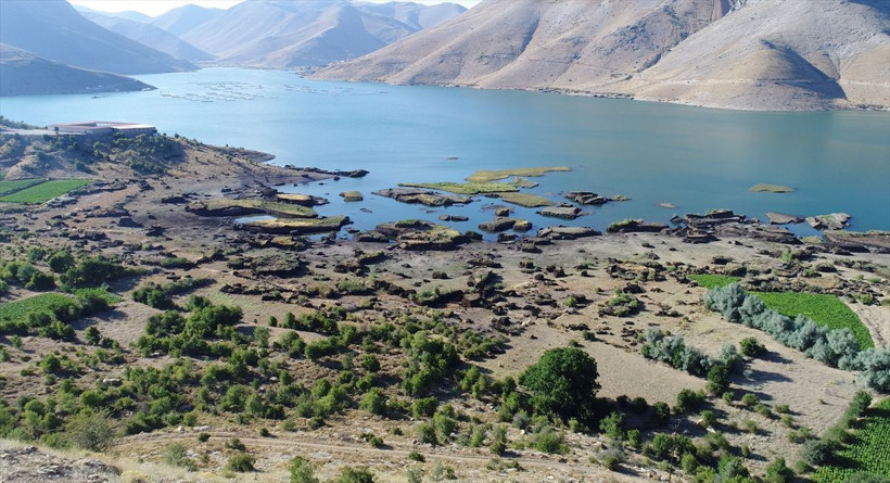 Çat Barajı'ndan kötü haber! Yüzen adalar karaya oturdu 1 metrekaresi bile hayati... - Resim: 3