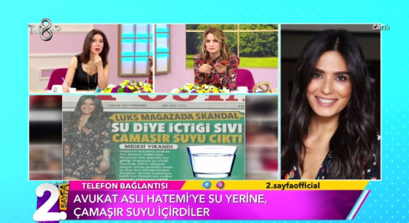 TV8 2. Sayfa'da anlattı: Ünlülerin avukatı Aslı Hatemi'ye çamaşır suyu içirdiler! - Resim: 1