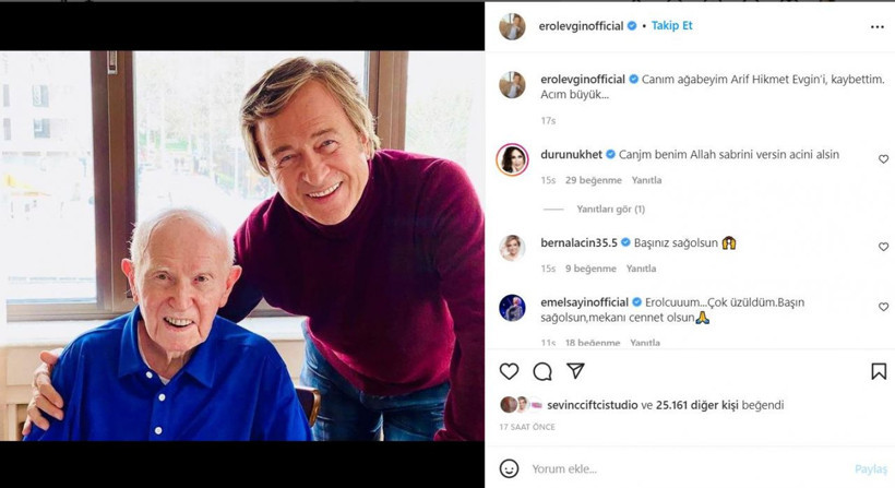 Erol Evgin'e art arda aile acısı ağabeyi Arif Hikmet Evgin vefat etti - Resim: 2