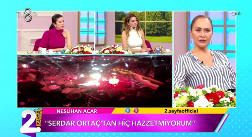 TV8 2. Sayfa canlıda Neslihan Acar'dan Serdar Ortaç'a 'Ahmet Kaya' bombası - Resim: 3