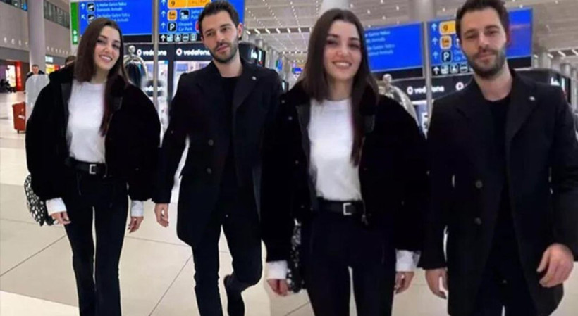 Hande Erçel ile Hakan Sabancı ilk kez el ele! Aşk tatili dönüşü yakalandılar, fotoğrafları ifşa oldu! - Resim: 2