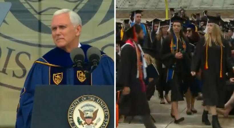 Amerika'nın 2 numaralı ismi Mike Pence böyle protesto edildi  - Resim: 4
