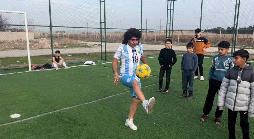 Urfalı Maradona sahalara indi! Maradona'ya benzerliği ile herkesi şaşırtıyor - Resim: 4
