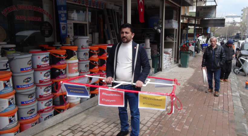 Gaziantepli koronaya karşı çözümü buldu Borulardan aparat yaptı öyle dolaşıyor - Resim: 4