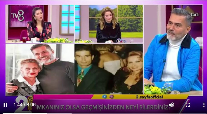 TV8 2. Sayfa'da 'lambada kralı' Yaşar Alptekin eşi Nilgün Altınyay için ağladı Cenaze ve vasiyet itirafı - Resim: 1