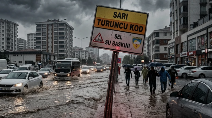 Sel ve su baskınlarına dikkat! 26 kente sarı ve turuncu kodlu uyarı yapıldı - Resim: 1