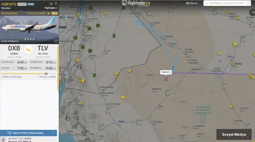 Pilotlar kavga etti, Dubai-Tel Aviv uçağında kaçırılma alarmı verildi - Resim: 0