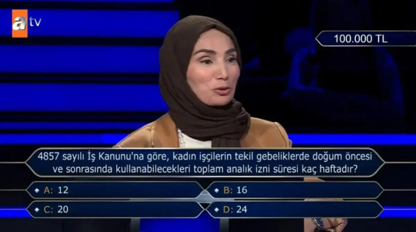 Milyoner'de yarışmacı 100 bin TL'lik soruyu bilemedi, Bakan G&ouml;ktaş hemen hatırlatma yaptı - Resim: 0