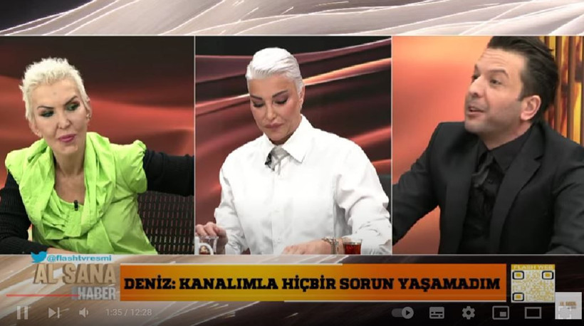 FLASH TV Al Sana Haber'de Deniz Akkaya küs olduğu Seyhan Soylu'nun elini öptü - Resim: 1