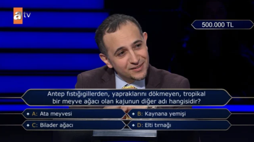 Milyoner'de yarışmacı 500 bin TL'lik soruyu görünce bakın ne yaptı - Resim: 2