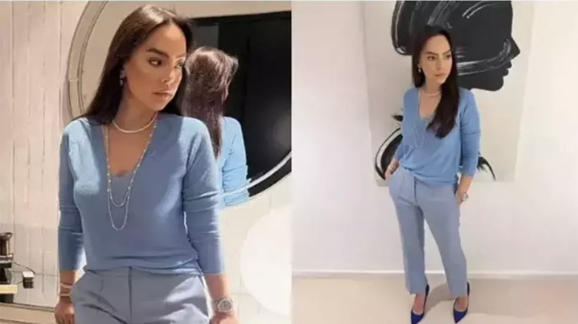 Ebru Gündeş paylaştı! Mavi kombini çok beğenildi... - Resim: 1