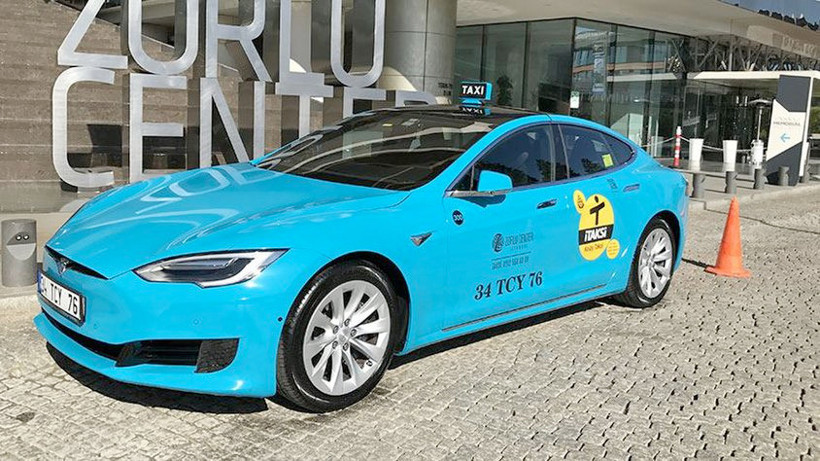 Tesla model S elektrikli taksi İstanbul'da! 100 km'de 9 lira yakıyor - Resim: 1