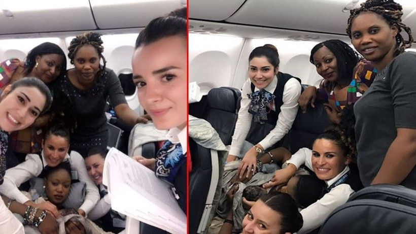 THY'de doğan bebeğin başına talih kuşu kondu  - Resim: 1