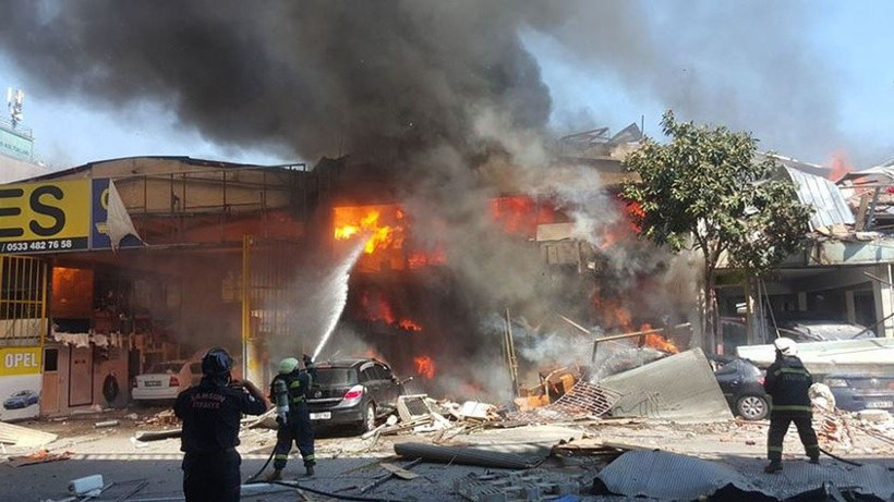 Samsun sanayi sitesi patlama olay yerinden ilk görüntüler - Resim: 1