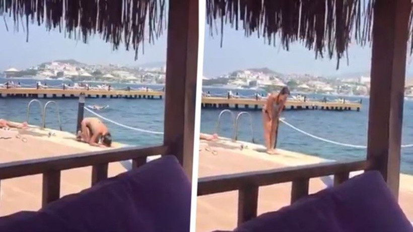 Bikiniyle namaz kılan kadın sosyal medyada tefe kondu namaz değil de yoga mı - Resim: 3