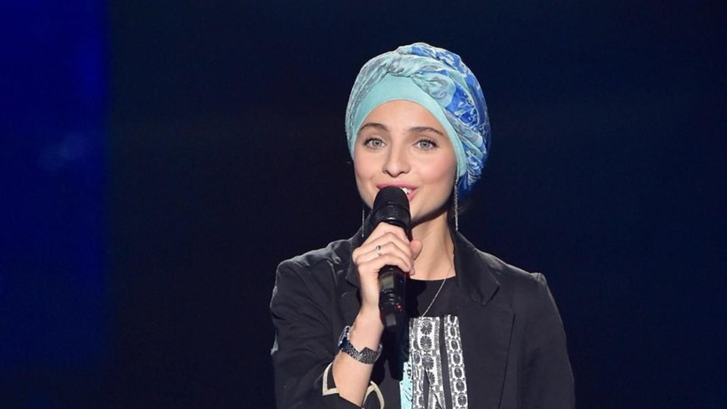 Başörtülü kız daha fazla dayanamayıp yarışmadan çekildi - Resim: 2