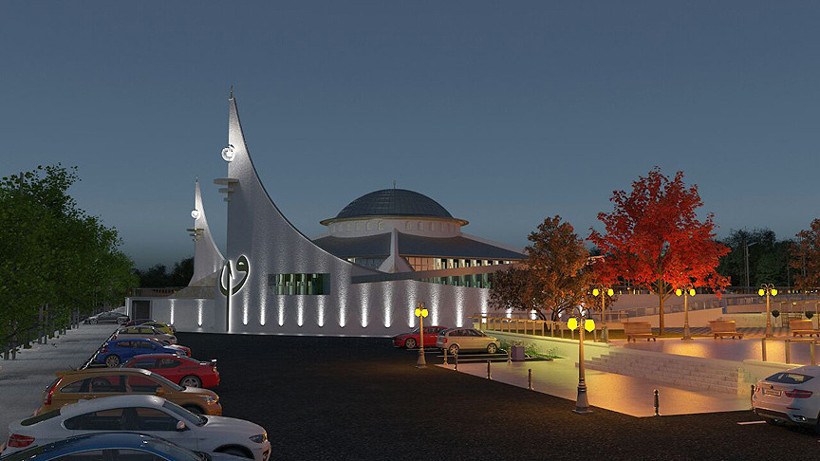 'Ay yıldız' şeklindeki cami Sivas'tan yükseliyor - Resim: 4