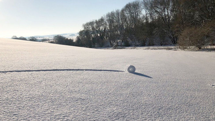 Çok nadir rastlanan kar ruloları İngiltere'de görüntülendi - Resim: 3