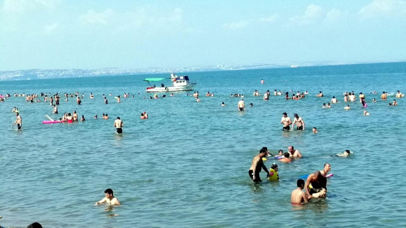Tekirdağ'da plajlar doldu taştı - Resim: 1