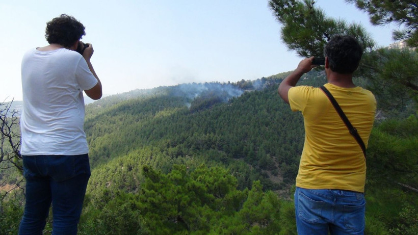 Mersin'de orman yangını! Kontrol altına alındı - Resim: 1