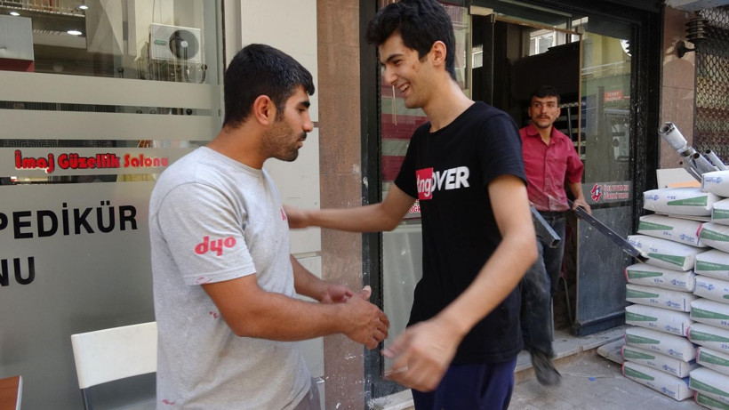 Aydın'da çıkan yangında kendisini kurtaran esnafı ziyaret etti - Resim: 4