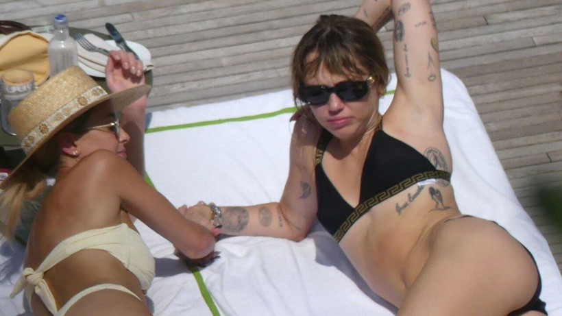 Miley Cyrus bir kadınla öpüşürken yakalandı kocasından boşanır boşanmaz aldattı - Resim: 4