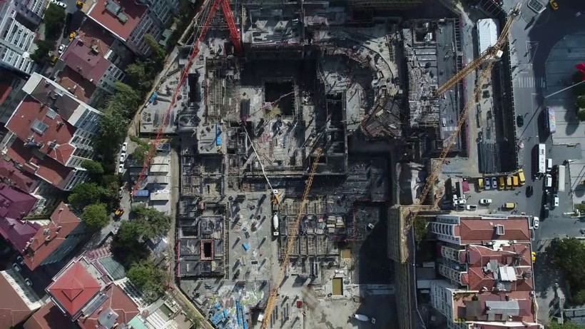 Atatürk Kültür Merkezi'nin inşaatı havadan görüntülendi! - Resim: 3