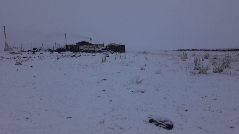 Ağrı Diyadin'in yüksek kesimleri beyaza büründü - Resim: 1