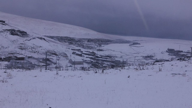 Ağrı Diyadin'in yüksek kesimleri beyaza büründü - Resim: 2