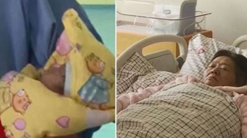 Çin'de 67 yaşındaki kadın doğal yollarla anne oldu - Resim: 1