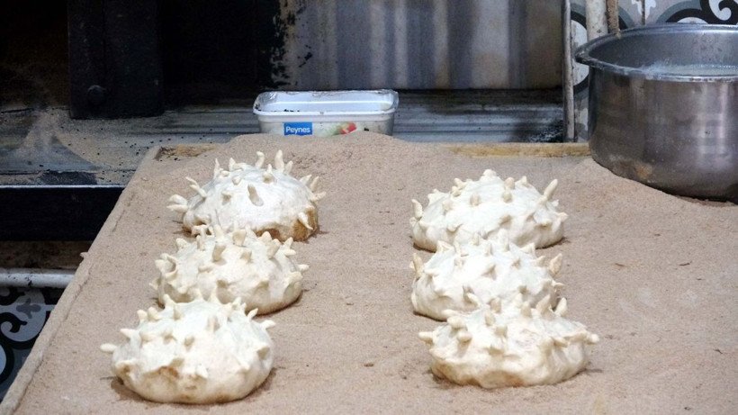 Van'da koronavirüse farkındalık yaratmak için ekmeğini yaptı - Resim: 2