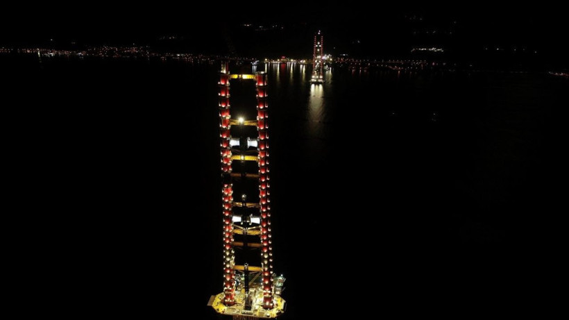 Çanakkale Köprüsü’nün ayakları tamam son hali görüntülendi şimdiden göz kamaştırıyor - Resim: 4
