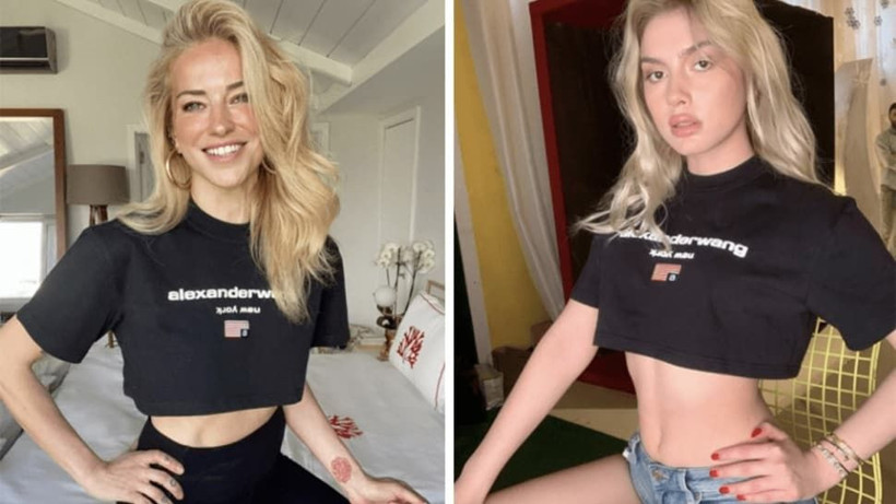 Burcu Esmersoy ve Aleyna Tilki'nin tişörtünün fiyatı olay! İkili pişti oldu - Resim: 4