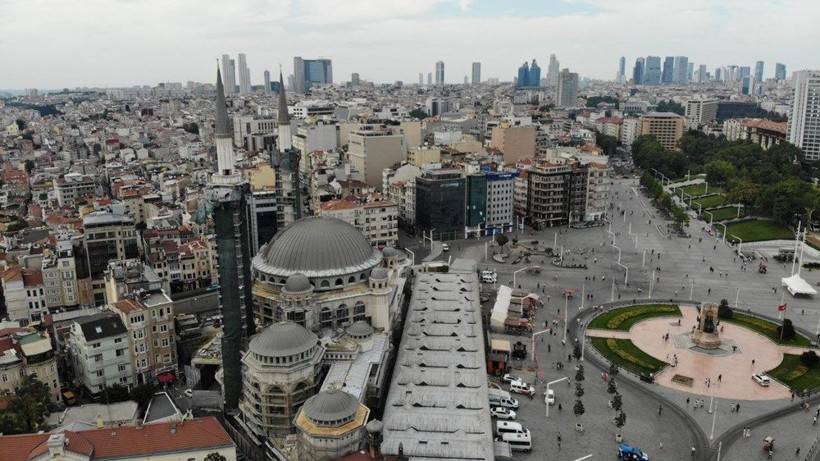 Taksim Camii inşaatında son durum... Şerefesi göründü - Resim: 1