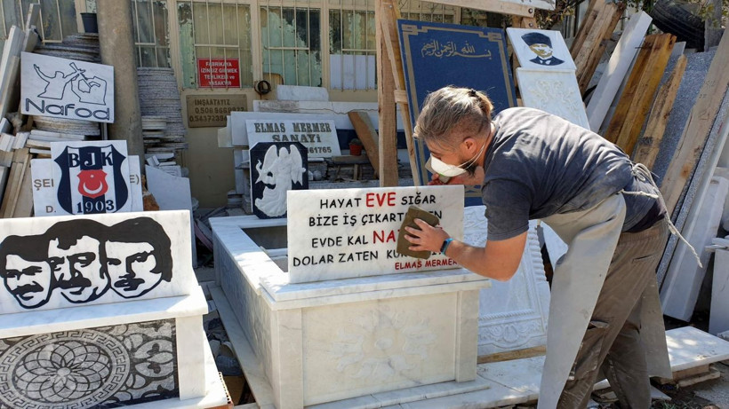 Aydın'da ilginç görüntü! Mezar taşına yazdığı şey herkesi şaşkına çevirdi - Resim: 3