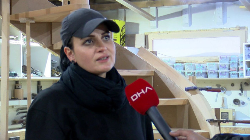 Tercümandı bıraktı! Samsun'da 1 çocuk annesi ahşap ustası oldu - Resim: 3