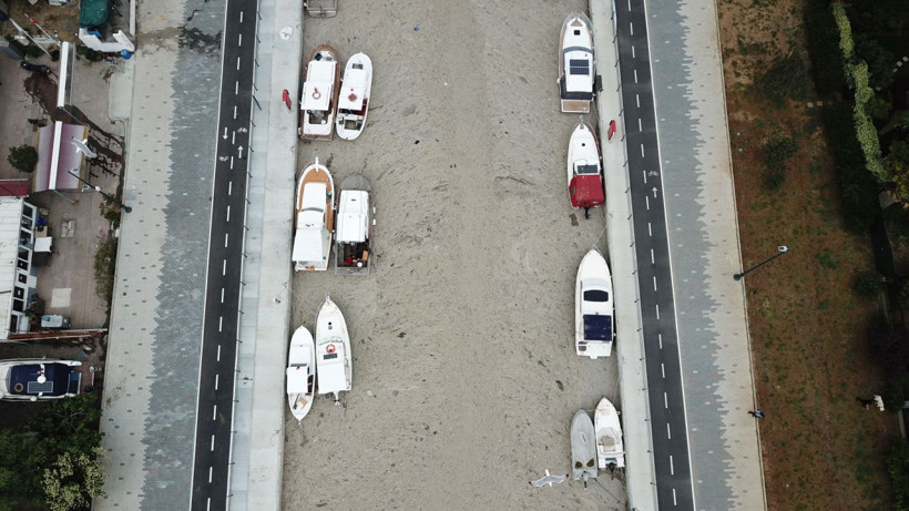 Kadıköy Kurbağlıdere'de müsilaj felaketi havadan görüntüleri - Resim: 3