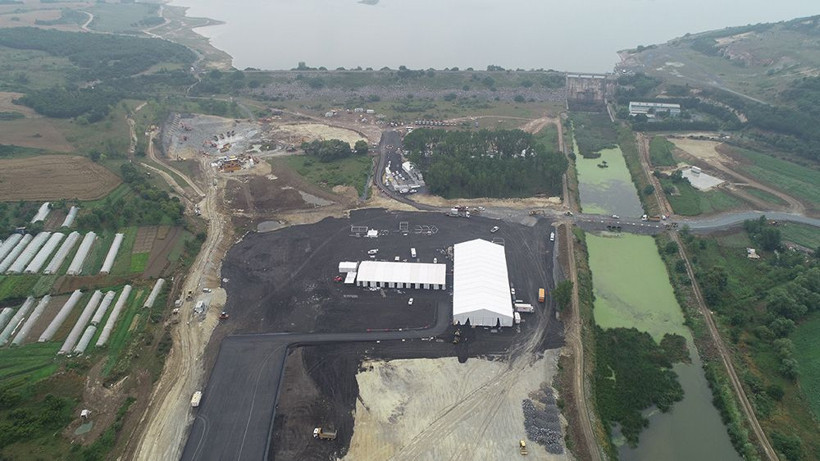 Kanal İstanbul temel atma töreni öncesi ilk kez havadan görüntülendi - Resim: 3