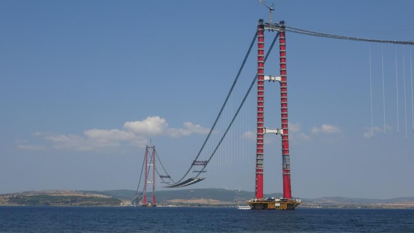 1915 Çanakkale Köprüsü'nün yolu görünmeye başladı işte son hali - Resim: 2