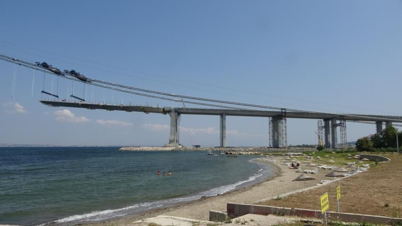 1915 Çanakkale Köprüsü'nün yolu görünmeye başladı işte son hali - Resim: 1