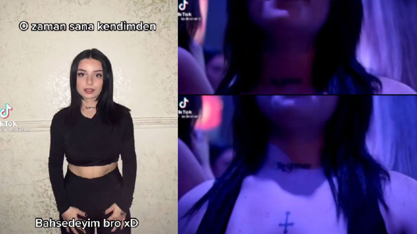 Genç kızların boynuna Reynmen, Çakal, Mero ve Sefo dövmesi yaptırma akımı TikTok'ta patladı! - Resim: 4