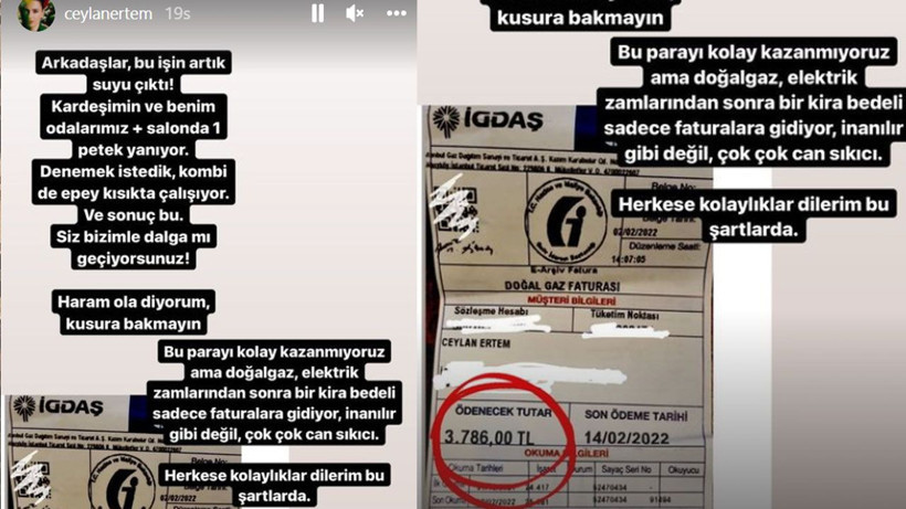 Fatura krizi bitmiyor Ceylan Ertem doğalgaz faturasına isyan etti: Haram ola! - Resim: 3